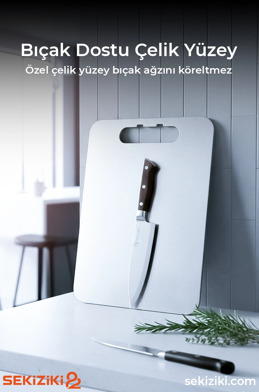 çelik kesme tahtası
