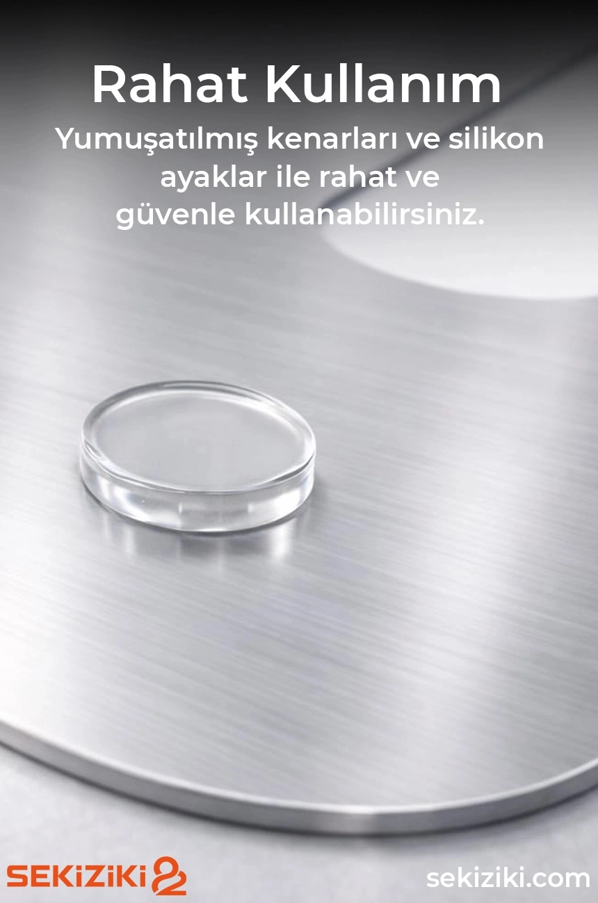 Paslanmaz Çelik Kesme Tahtası BÜYÜK 29x40 cm