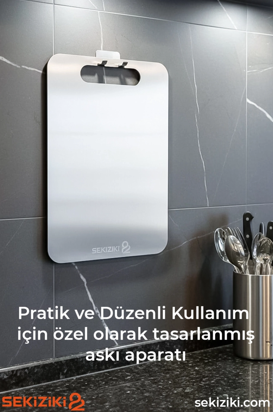 Paslanmaz Çelik Kesme Tahtası Standart 24x34 cm