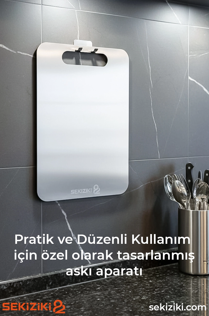 Paslanmaz Çelik Kesme Tahtası 2’Lİ SET
