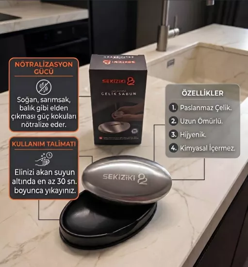 Paslanmaz Çelik Koku Giderici Sabun-Nötralizasyon-Dayanıklı-Sağlam
